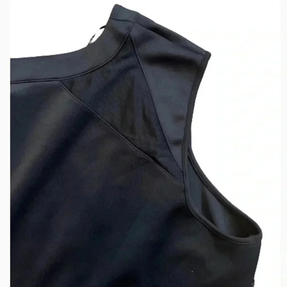 BOUTIQUE BLACK DRESS SLEEVLESS SHEER MIDI SHEATH STRETCH NWOT SIZE 3X - Picture 5 of 11